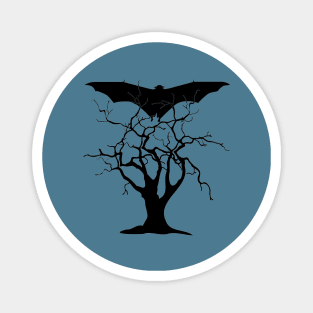 Bat and tree Magnet